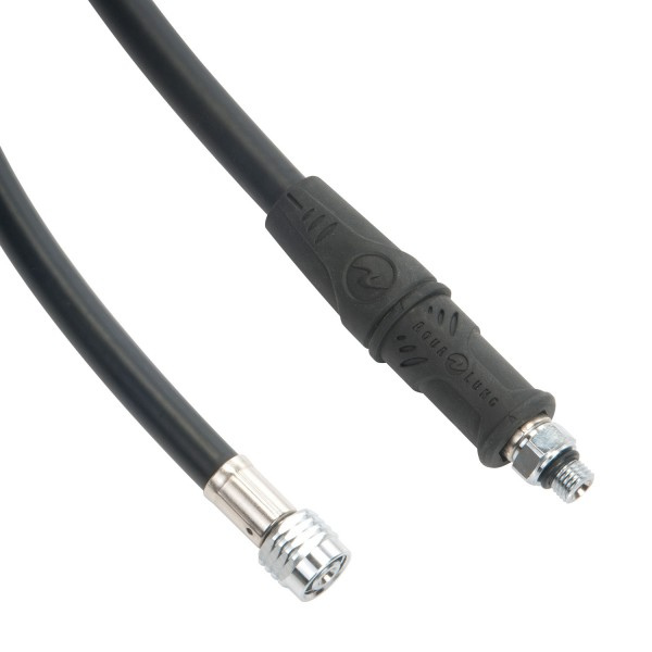 Aqualung Gummischlauch schwarz, Länge 0.7m, 3/8 Zoll Anschluss