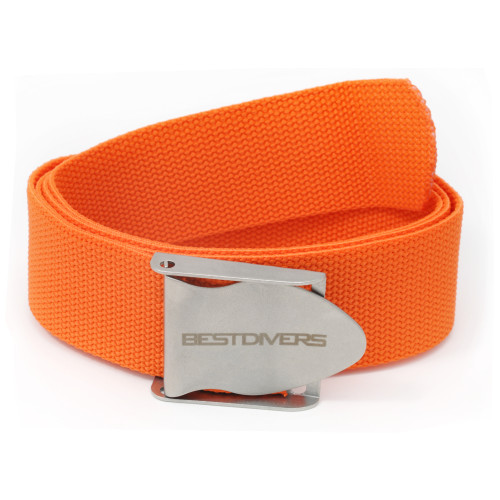 Best Divers Bleigurt orange mit Inoxschnalle