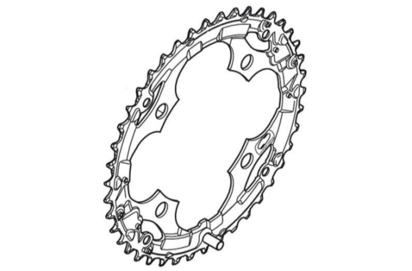 Shimano Kettenblatt ACERA FC-M361 42 Zähne für Hosenschutz schwarz