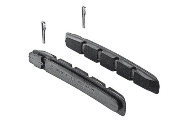 Shimano Bremsgummi M70R2 +1 mm für Alufelgen mit Befestigungsschrauben Paar