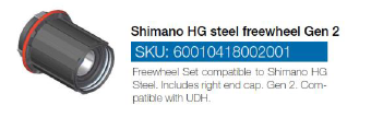 Mahle Shimano HG steel freewheel Gen 2