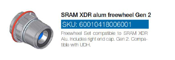 Mahle SRAM XDR alum freewheel Gen 2