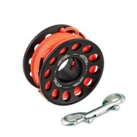 Tecline Reel 30 m, with SS 90 mm snap diverse Farben