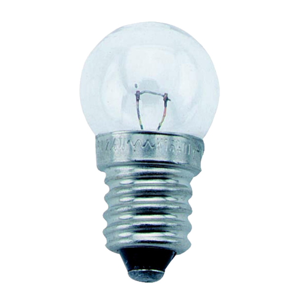 Birne, Rücklicht, mit Gewinde 6V/0.6W/0.1A, (E10)