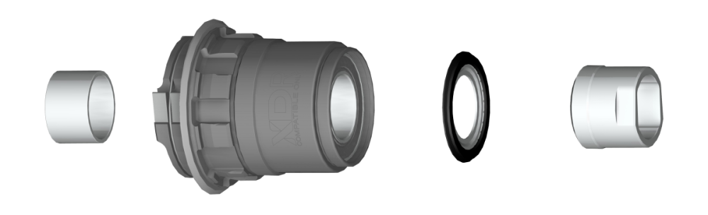 Mahle X20 SRAM XDR steel Freewheel Set with nuts Gen. 1