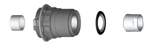 Mahle X20 SRAM XDR steel Freewheel Set with nuts Gen. 1